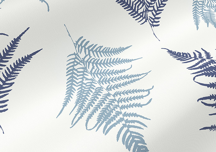 Delicate Ferns, Blue - Twist&Fit Roller Blind - Image 4